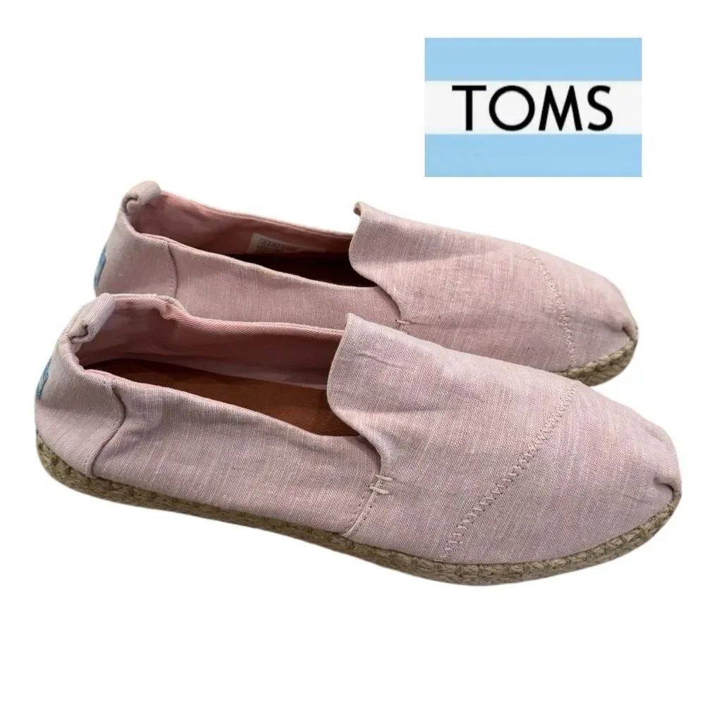 TOMS Deconstructed Alpargata Rope Women's Blossom Slub Espadrille Loafers 9.5